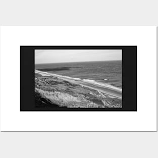 A view over the Norfolk coast from the cliff tops Posters and Art